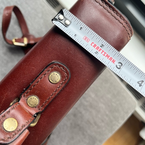 Gianni Conti - Mahogany Vintage Vera Pelle Real Leather Briefcase - Picture 5 of 9